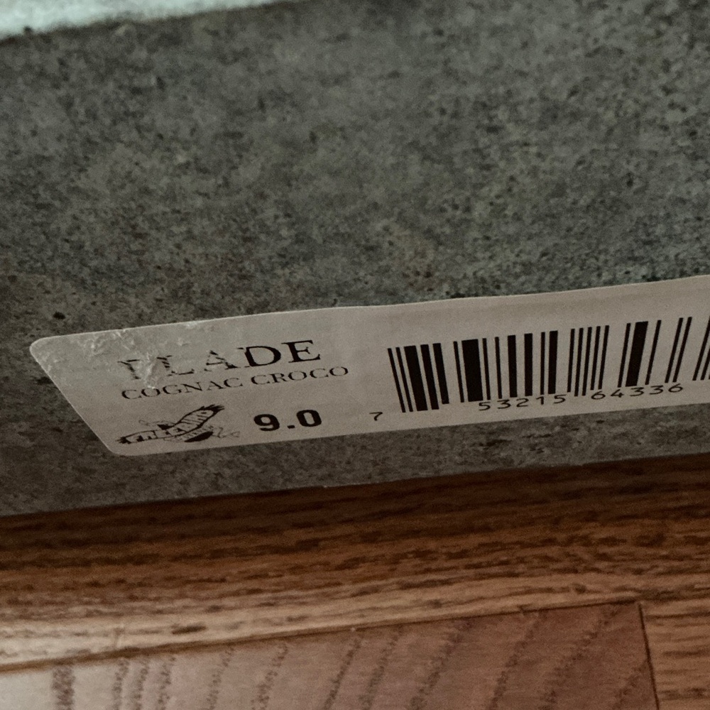 NIB Freebird by Steven Cognac  Croc-Texture Blade Ankle Booties - Picture 5 of 5